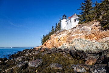 Fototapeta na wymiar Bass Harbor Head Lighthouse, Maine