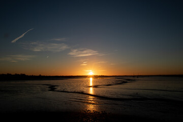 Sunrise over the Blackwater Estuary near Maldon, Essex