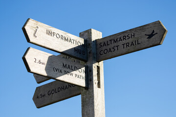 Information sign at Heybridge Basin, Essex