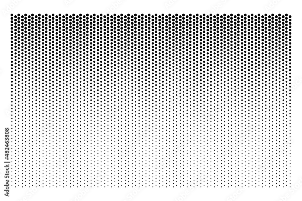 Aufkleber halftone gradient dot pattern. black texture on white background. vertical retro dots. graphic art a