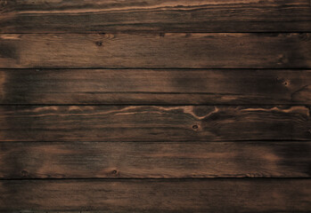 brown abstract wooden background made of boards. 