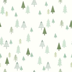 christmas tree seamless pattern