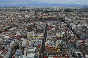 Obraz premium Avenida Madero vista de cima na cidade do México