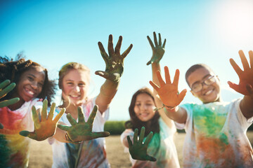 Getting our hands dirty and having a great time - Powered by Adobe