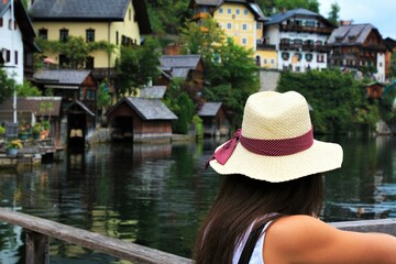 Fototapeta premium Woman in a hat