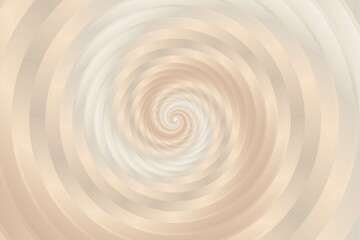 Abstract gray and cream steel surface Spiral Or Swirl 3d style Fibonacci spiral background. Vector illustration.