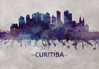 Curitiba Brazil skyline
