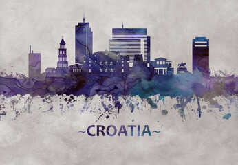 Croatia skyline