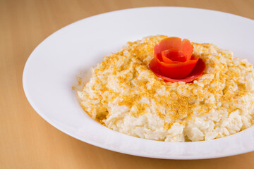 Risotto Milanese, a classic Italian dish