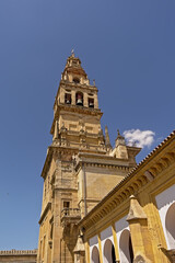Fototapeta premium Bell tower of the Cordoba Mosque Cathedral