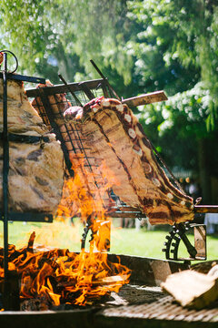 Costillar de ternera a la llama