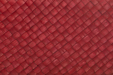 .handmade red straw texture for background