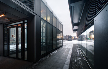 long corridor in building
