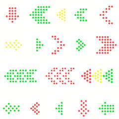 Set arrow icon. Collection different arrows sign. Colored vector arrows . vector