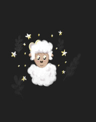 angel with a heart shaped pillow