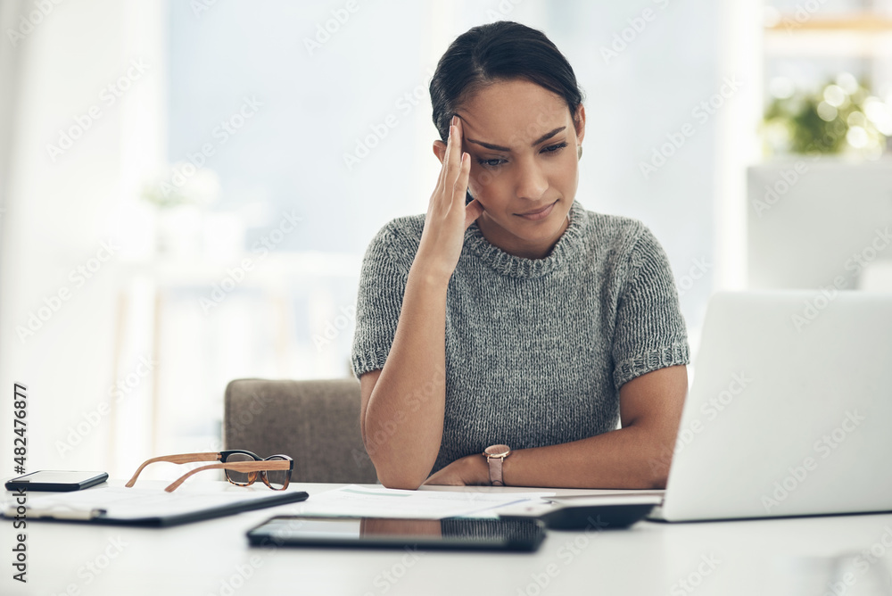 Poster trying to cope with the demands of work
