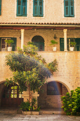 Fototapeta na wymiar Beautiful medieval house of Kotor old town
