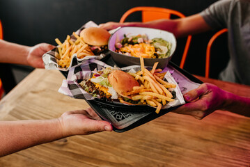 Smash Burger with Cheese, Sauce, Pickles