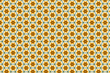 Sun flower wall paper background geometrical shapes