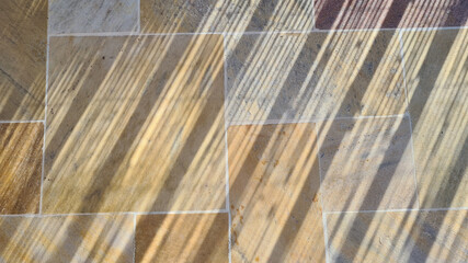 Sombra da tela de palha