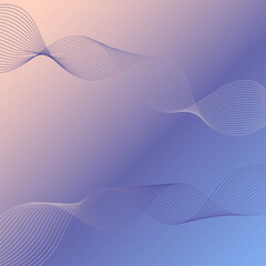 Fototapeta premium abctract purple geometry with lines and waves, background