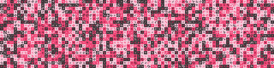 Abstract Geometric Pattern generative computational art illustration