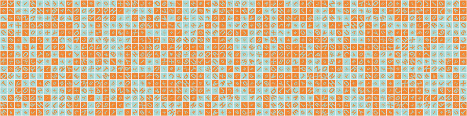 Abstract Geometric Pattern generative computational art illustration