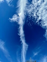 blue sky with clouds