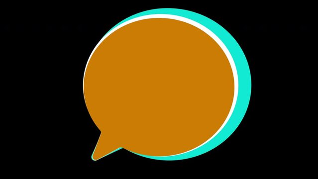 iconic speech bubbles pattern background