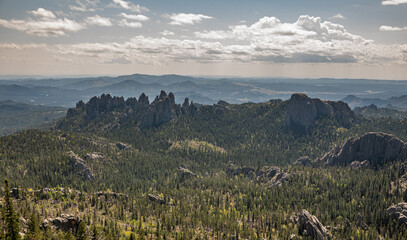 Cathedral Spires, Black Hills, South Dakota, from Black Elk Peak