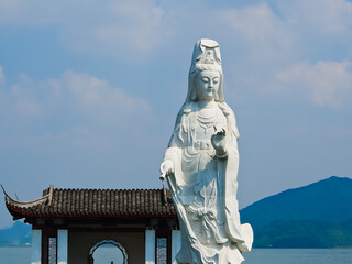 Buddha statue in little putuo Ningbo China