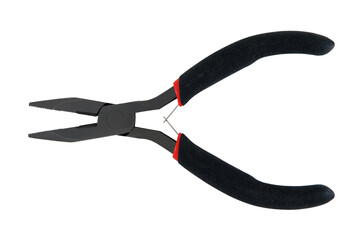 Small pliers with black insulating handles