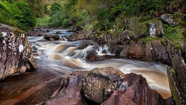 Above the Bracklinn Falls near Callander in Stirlingshire