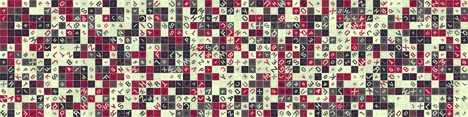 Abstract Geometric Pattern generative computational art illustration