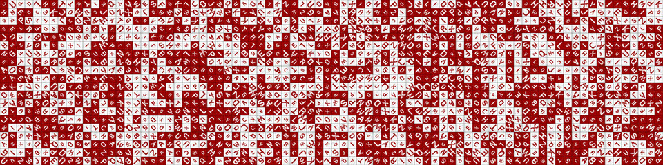 Abstract Geometric Pattern generative computational art illustration