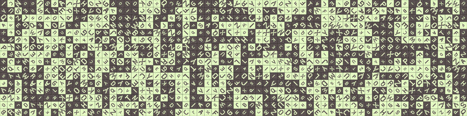 Abstract Geometric Pattern generative computational art illustration