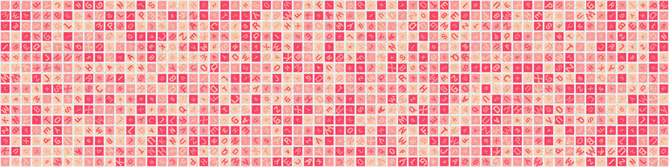 Abstract Geometric Pattern generative computational art illustration