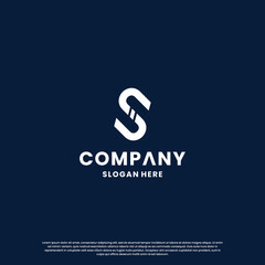 creative letter S, S S, logo design monogram for your business