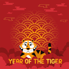 Fototapeta na wymiar chinese year of the tiger