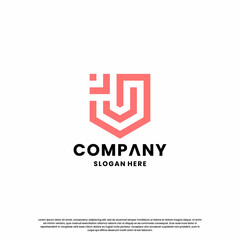 Obraz premium initial letter J monogram logo design inspiration