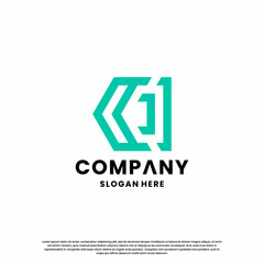 Fototapeta premium letter C monogram logo design inspiration. Initial logo for business identity.
