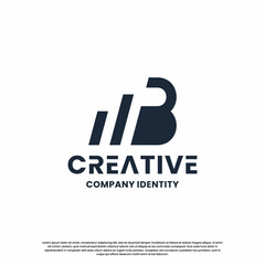 monogram letter P B logo design inspiration