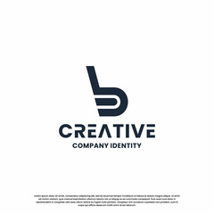 creative monogram letter B logo design inspiration