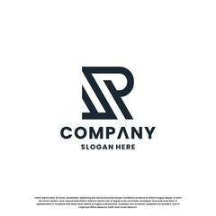 monogram letter R logo design creative. initials for your company identity.