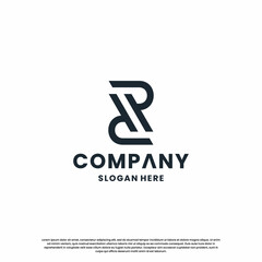 monogram letter R R P R logo design creative. initials for your company identity.