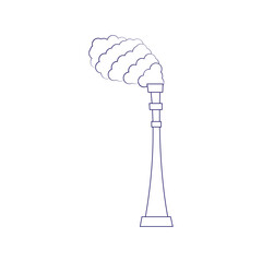 Isolated production plants icon Pollution concept Vector illustration