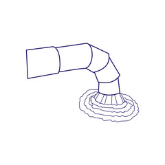 Isolated waste spill icon Pollution concept Vector illustration