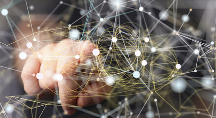 conference Digital Network and data concept 3d