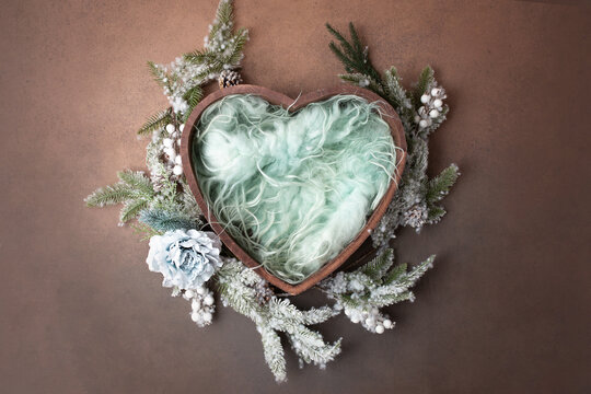 props for newborn photo shoot. props for a photo shoot. heart Christmas
