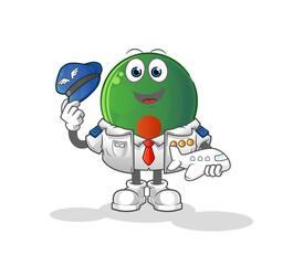 Obraz premium bangladesh flag pilot mascot. cartoon vector